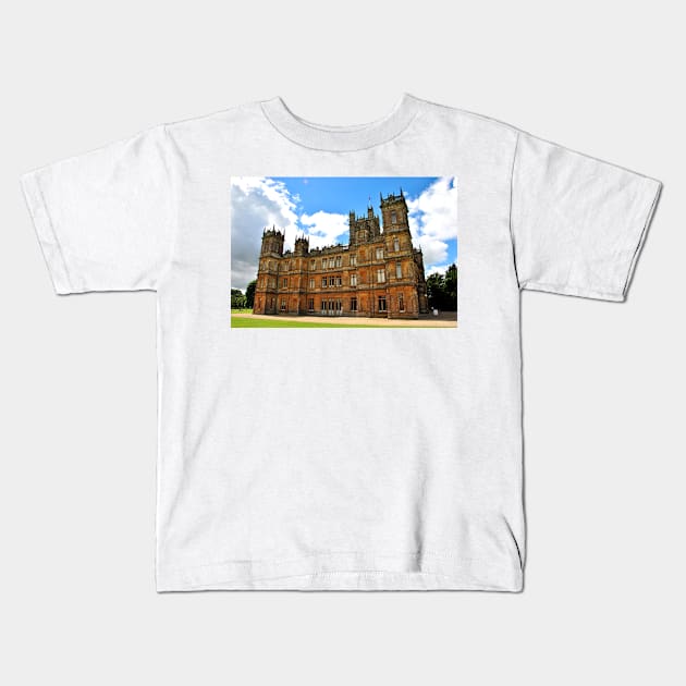 Highclere Castle Downton Abbey England UK Kids T-Shirt by Andy Evans Photos